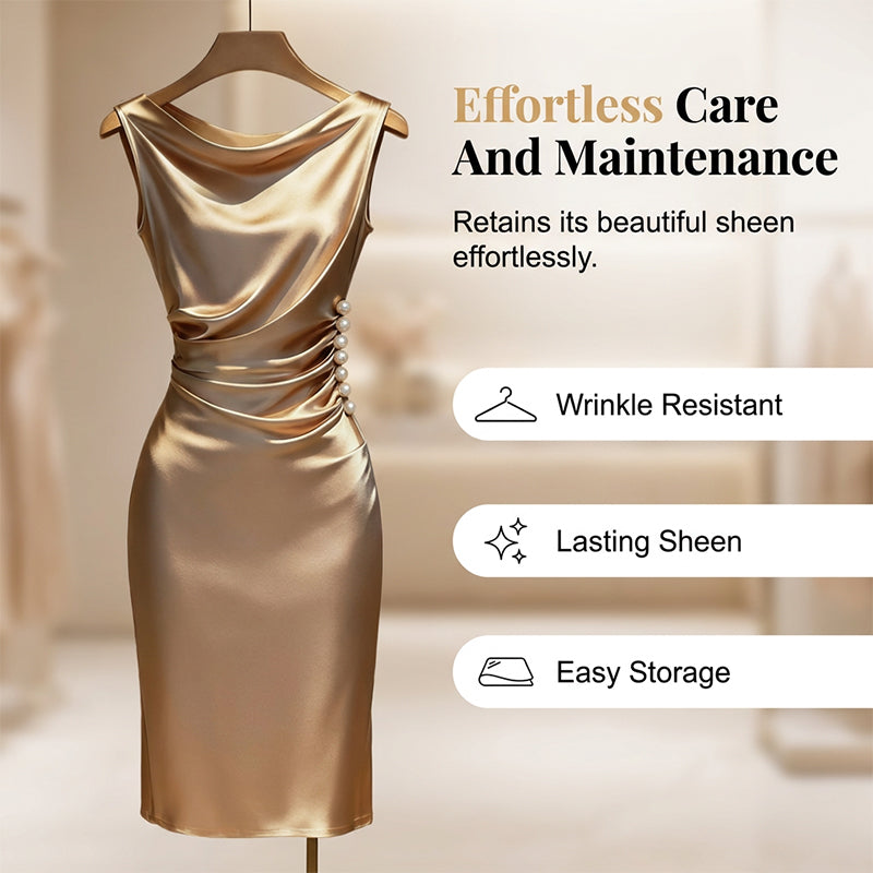 ⏰ 40 % RABATT – Nur für kurze Zeit ✨Elegantes Damen Midikleid 💃 Perfekt für Abendessen, Hochzeiten & Partys
