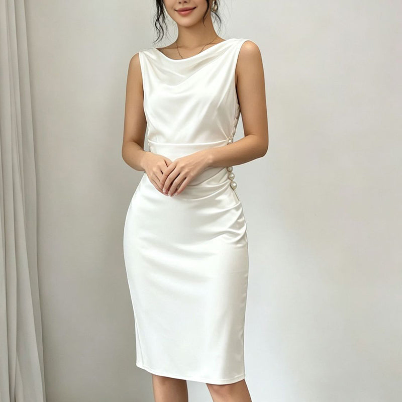 ⏰ 40 % RABATT – Nur für kurze Zeit ✨Elegantes Damen Midikleid 💃 Perfekt für Abendessen, Hochzeiten & Partys
