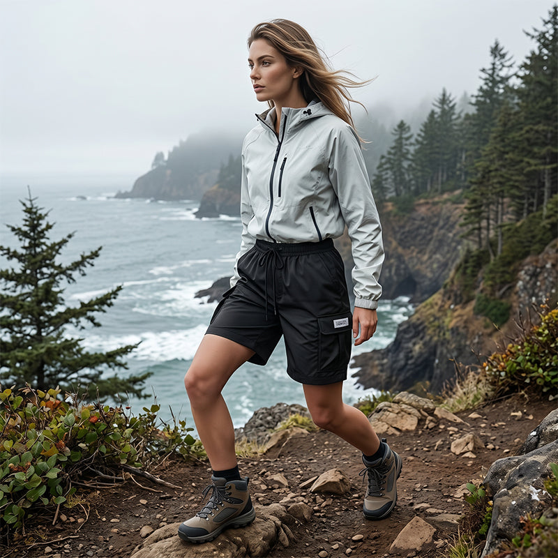⏰ 50 % RABATT – Nur für kurze Zeit ✨Damen Cargo Shorts mit Elastischem Bund 👖 Locker, Bequem & Mit Kordelzug
