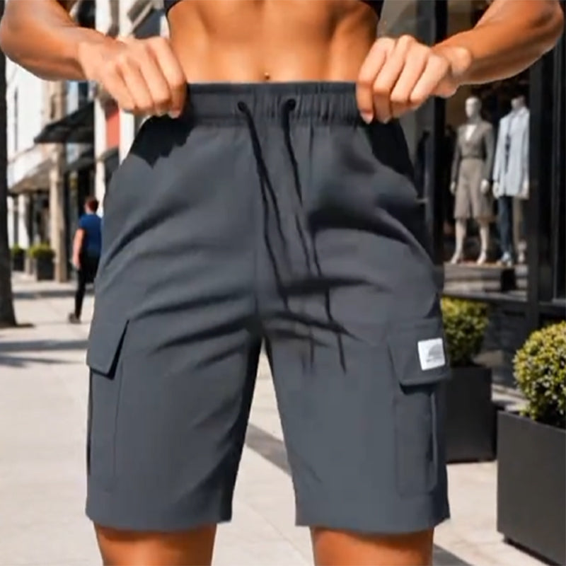 ⏰ 50 % RABATT – Nur für kurze Zeit ✨Damen Cargo Shorts mit Elastischem Bund 👖 Locker, Bequem & Mit Kordelzug