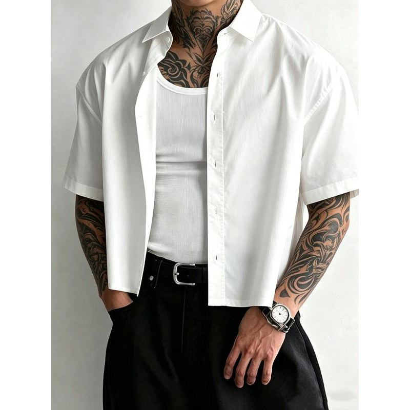 ⏰ 50 % RABATT – Nur für kurze Zeit ✨Modernes Herren Button-Up Hemd 🛍️ Minimalistischer Stil & Lockerer Komfort