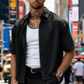 ⏰ 50 % RABATT – Nur für kurze Zeit ✨Modernes Herren Button-Up Hemd 🛍️ Minimalistischer Stil & Lockerer Komfort
