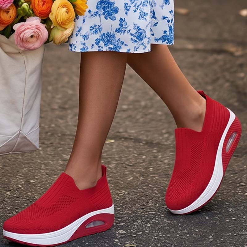 📢Mid-Season Sale: −50% nur für kurze Zeit⏰👟 Damen-Freizeitschuhe im Slip-On-Stil – dicke Sohle, Luftpolster, atmungsaktives Strickmaterial & bequem für Alltag & Reisen ☀️