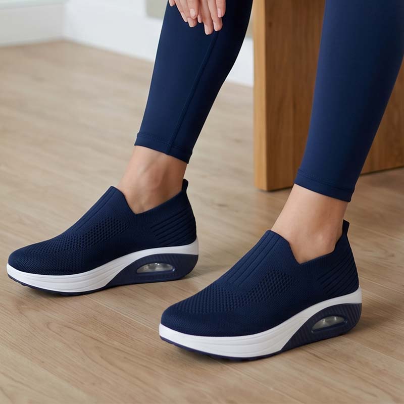 📢Mid-Season Sale: −50% nur für kurze Zeit⏰👟 Damen-Freizeitschuhe im Slip-On-Stil – dicke Sohle, Luftpolster, atmungsaktives Strickmaterial & bequem für Alltag & Reisen ☀️
