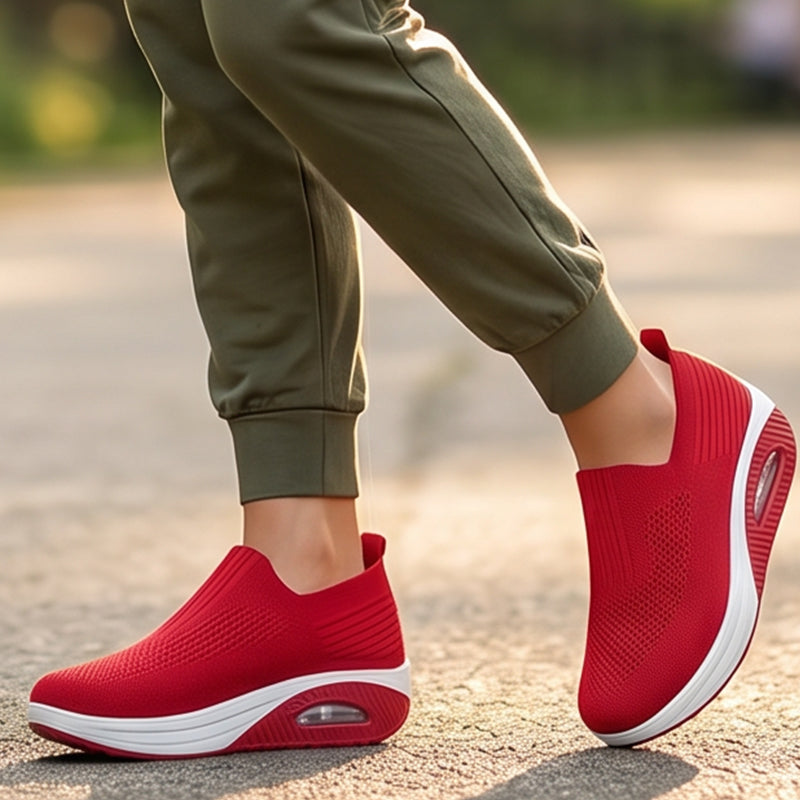📢Mid-Season Sale: −50% nur für kurze Zeit⏰👟 Damen-Freizeitschuhe im Slip-On-Stil – dicke Sohle, Luftpolster, atmungsaktives Strickmaterial & bequem für Alltag & Reisen ☀️