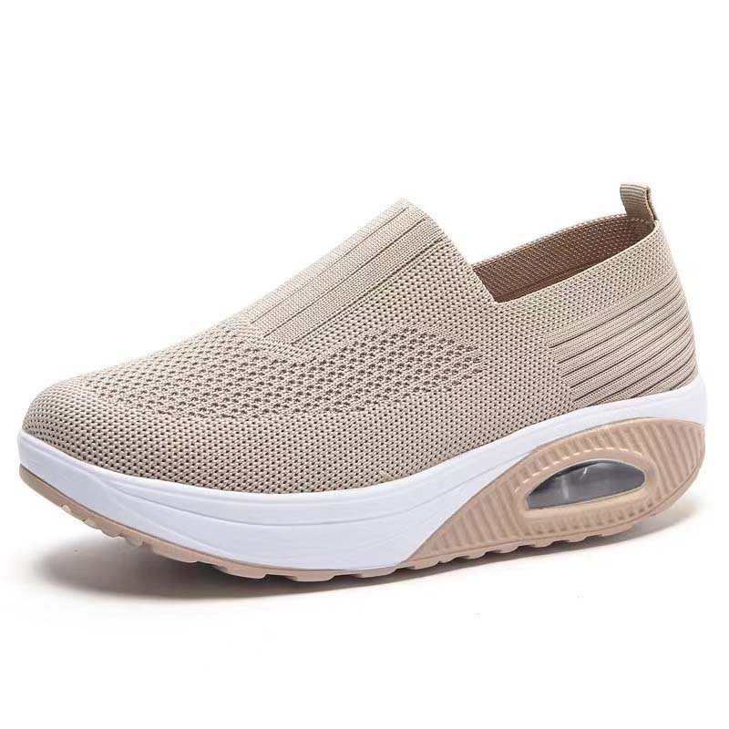 📢Mid-Season Sale: −50% nur für kurze Zeit⏰👟 Damen-Freizeitschuhe im Slip-On-Stil – dicke Sohle, Luftpolster, atmungsaktives Strickmaterial & bequem für Alltag & Reisen ☀️