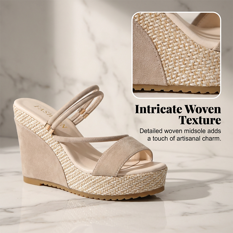 ⏰ 50 % RABATT – Nur für kurze Zeit ✨Damen Keilsandaletten mit Absatz 👡 Bequem, Elegant & Sommerlich Leicht