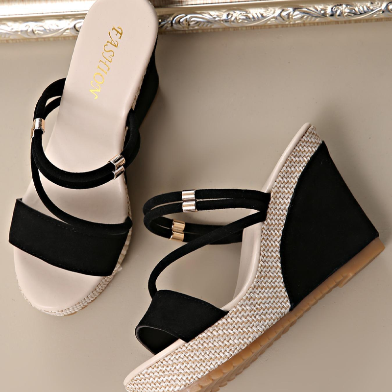 ⏰ 50 % RABATT – Nur für kurze Zeit ✨Damen Keilsandaletten mit Absatz 👡 Bequem, Elegant & Sommerlich Leicht