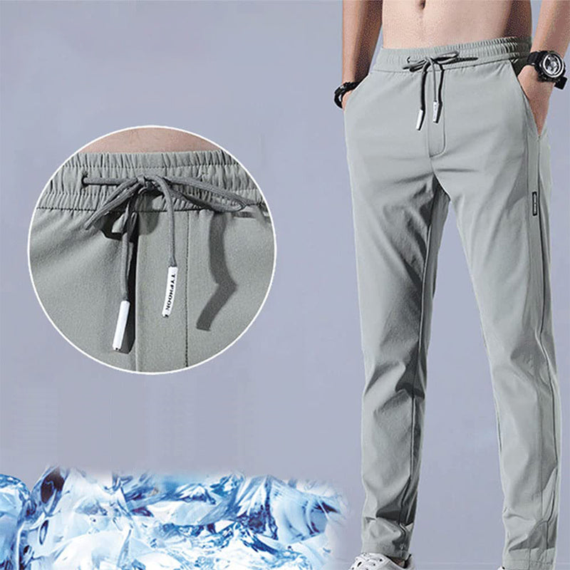 🏃‍♂️ ZEITLICH BEGRENZT 50% RABATT! ✨ Herren Eisseide Jogginghose – Schnelltrocknend, Lockere Passform, Leicht ❄️