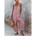 👗✨Sommer-Sonderangebot 50% RABATT!🌸 Lässiger gestreifter Overall mit schmalen Trägern – perfekt für Sommer & Urlaub