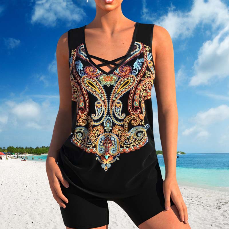⏰ 50 % RABATT – Nur für kurze Zeit ✨Sportlicher Damen Bikini 🌊 Zweiteiliges Beachwear Set für Sommer & Strand