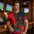 ⏰ 50 % RABATT – Nur für kurze Zeit ✨Herren Kurzarmshirt mit Adler Motiv 🦅 Mexikanisch Inspiriertes Design