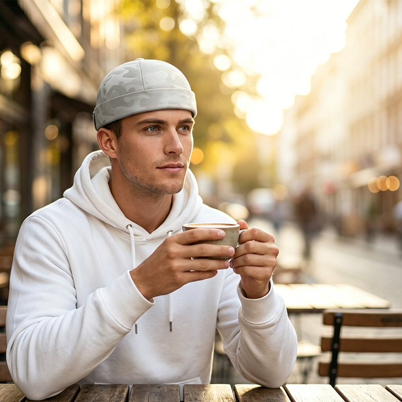 ⏰ 50 % RABATT – Nur für kurze Zeit 🧢🌬️ Atmungsaktive Mesh-Kappe ohne Schirm – Leicht & bequem für Alltag und Freizeit