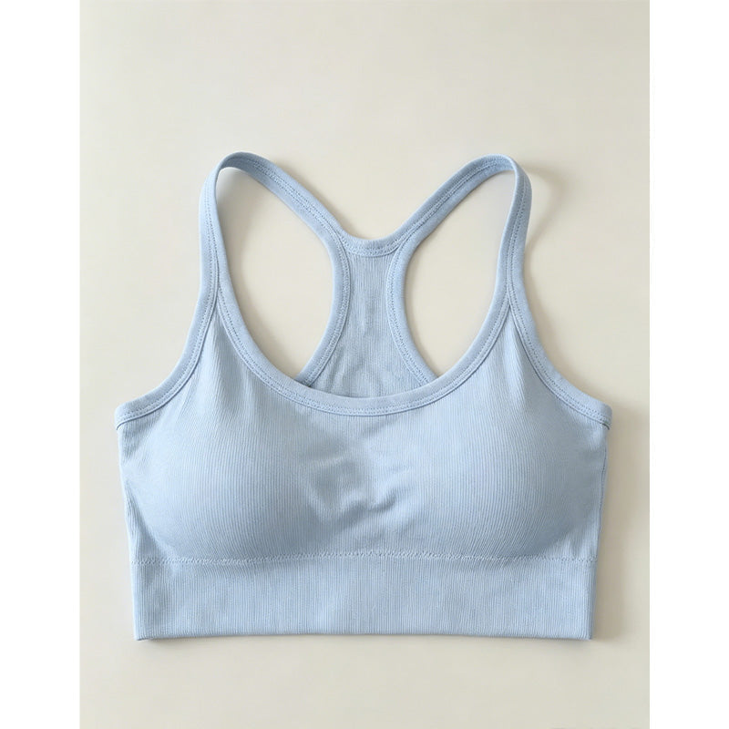 👚✨ Geripptes Cropped-Trägertop mit Racerback-Ausschnitt – Bequem & figurbetont