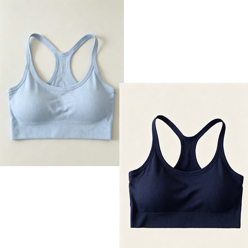 👚✨ Geripptes Cropped-Trägertop mit Racerback-Ausschnitt – Bequem & figurbetont