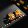 ⏰ 50 % RABATT – Nur für kurze Zeit ✨Bunte Feuerwerk Ohrstecker 💎 Zirkonia Design & Minimalistisch Elegant