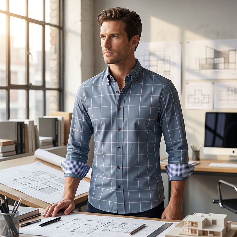 Herren Karohemd Modern Fit 👔 Lässig, Stilvoll & Vielseitig Kombinierbar
