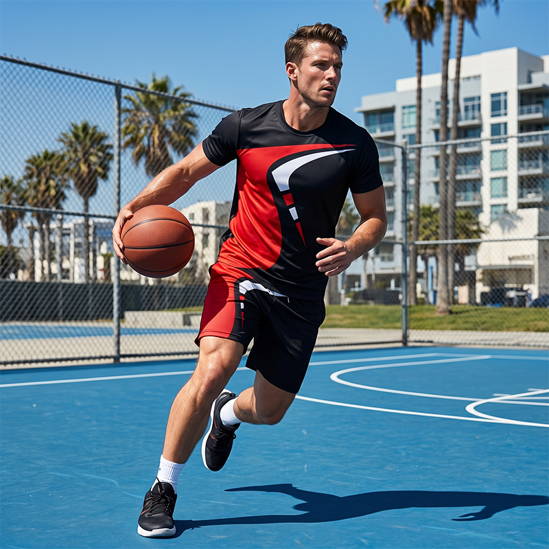 🌞 Sommerneuheiten – Jetzt bis zu 50% sparen! 👕 Herren T-Shirt & Shorts Set mit Print ☀️ Bequem, Lässig & Ideal für den Sommer