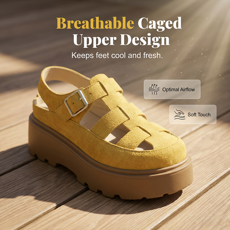 📢Mid-Season Sale: −50% nur für kurze Zeit⏰Damens Plateau-Sandalen mit dicker Sohle – Bequem, stylisch & perfekt für den Sommer 👡