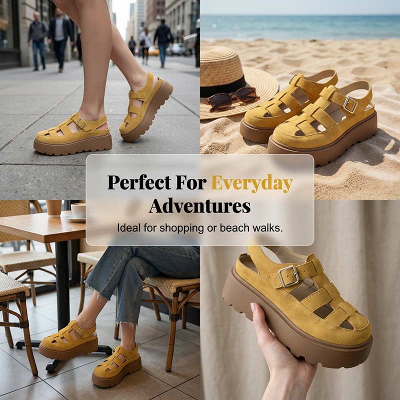 📢Mid-Season Sale: −50% nur für kurze Zeit⏰Damens Plateau-Sandalen mit dicker Sohle – Bequem, stylisch & perfekt für den Sommer 👡