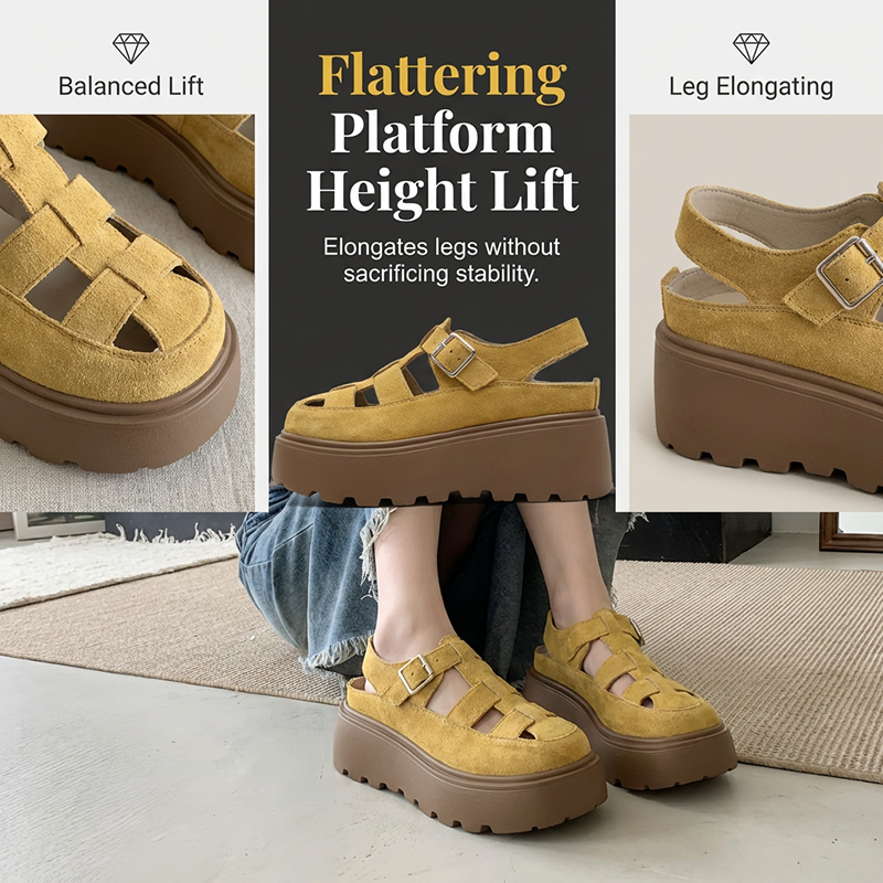 📢Mid-Season Sale: −50% nur für kurze Zeit⏰Damens Plateau-Sandalen mit dicker Sohle – Bequem, stylisch & perfekt für den Sommer 👡