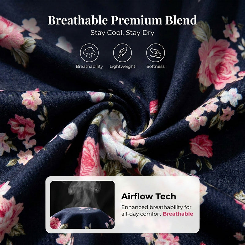 🌸 Leicht fließendes Damen-Shirt mit Blumendruck & Knopfleiste – luftig, vielseitig, für Alltag & Freizeit 👚