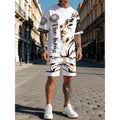📢Mid-Season Sale: −50% nur für kurze Zeit⏰🦁 2-teiliges Freizeit-Set für Herren – mit Löwen-Print, bequemes Oberteil & Shorts, atmungsaktiv & vielseitig für Sommer & Alltag ☀️🩳