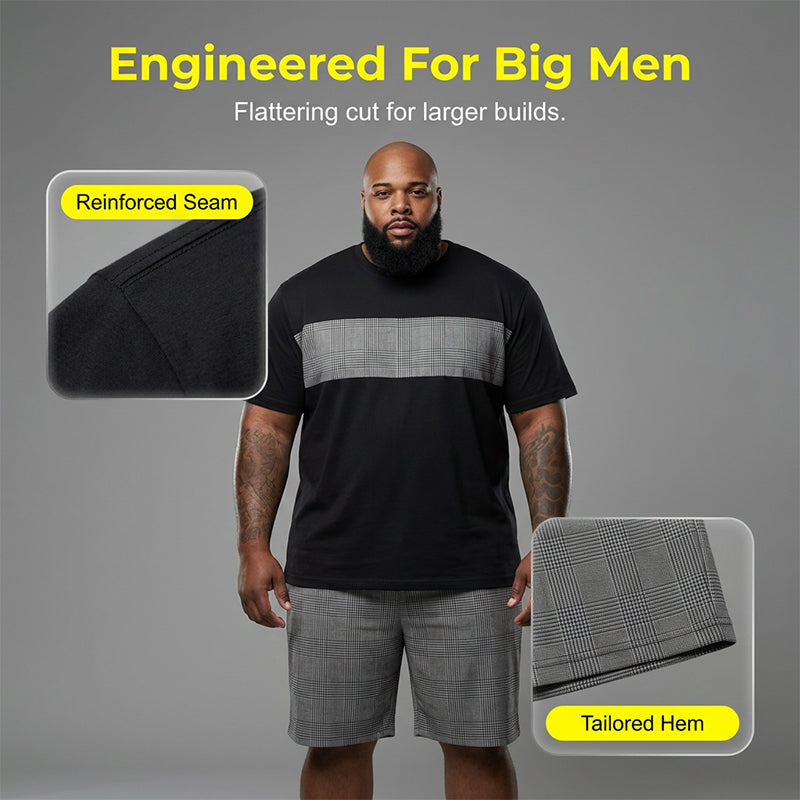 👕 Sommer-Freizeitset für Herren in Übergrößen – bequemes Top & kurze Hose, atmungsaktiv & alltagstauglich ☀️🩳