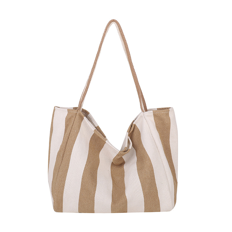 Classic Vertical Stripe Beach & Shopping Tote