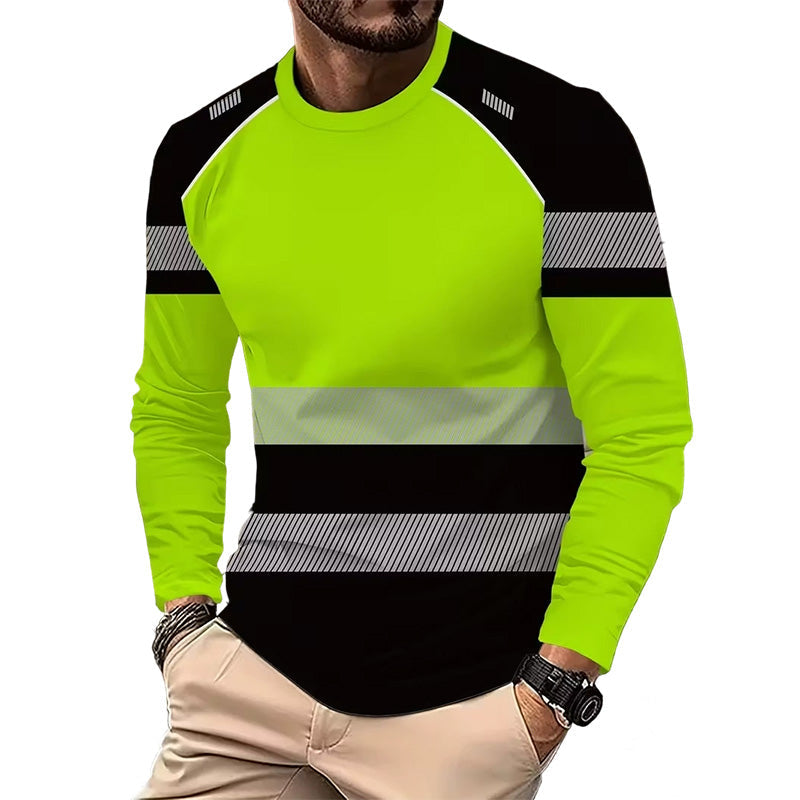 🏃‍♂️ Sportliches Herren-Longsleeve – feuchtigkeitsableitend, mit dezentem Print, für aktive Tage