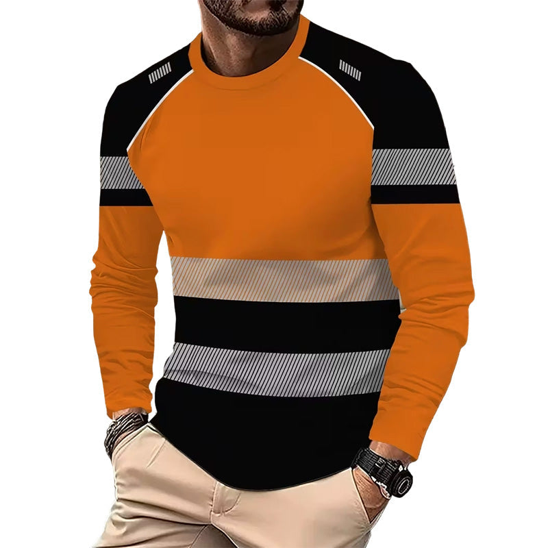 🏃‍♂️ Sportliches Herren-Longsleeve – feuchtigkeitsableitend, mit dezentem Print, für aktive Tage