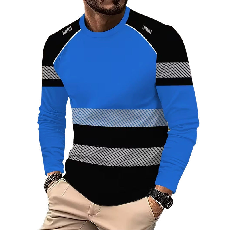 🏃‍♂️ Sportliches Herren-Longsleeve – feuchtigkeitsableitend, mit dezentem Print, für aktive Tage