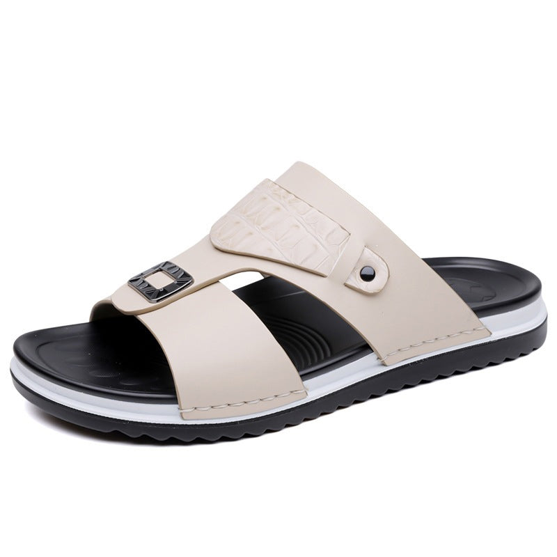 💨 Atmungsaktive Schlupfsandalen für Herren – weiches Kunstleder, vielseitig kombinierbar für warme Tage☀️