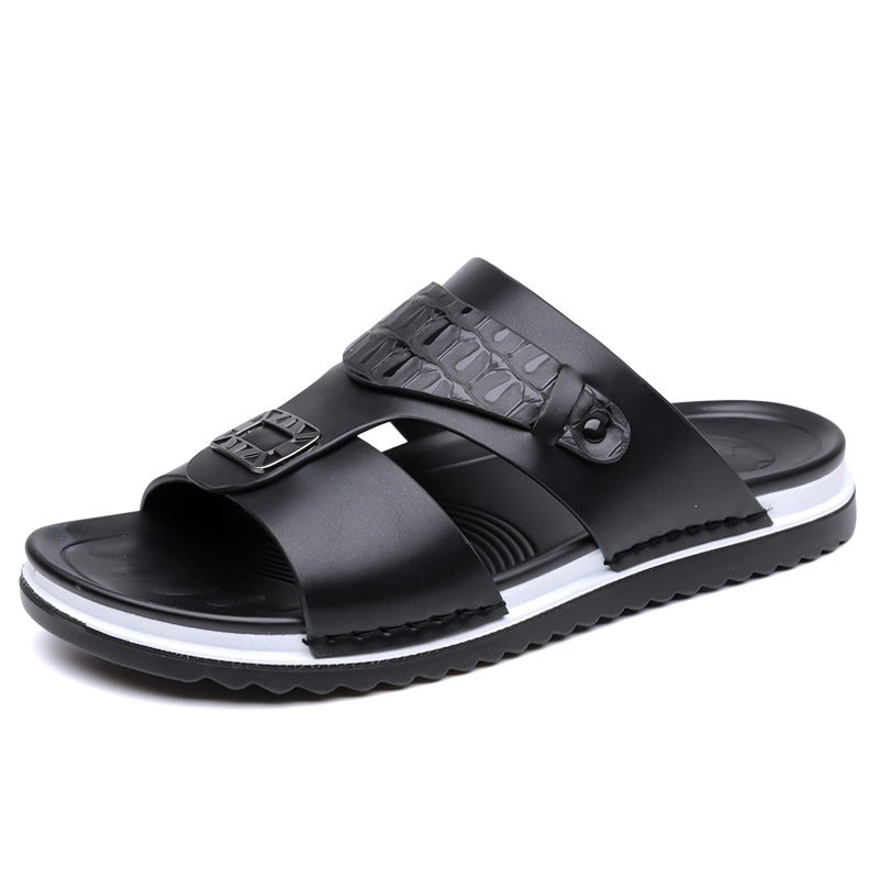 💨 Atmungsaktive Schlupfsandalen für Herren – weiches Kunstleder, vielseitig kombinierbar für warme Tage☀️