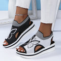 ⏰ 50 % RABATT – Nur für kurze Zeit 👡 Damen Plateau-Sandalen mit Offener Zehenpartie ☀️ Bequem, Luftig & Ideal für Alltag, Urlaub und Strand