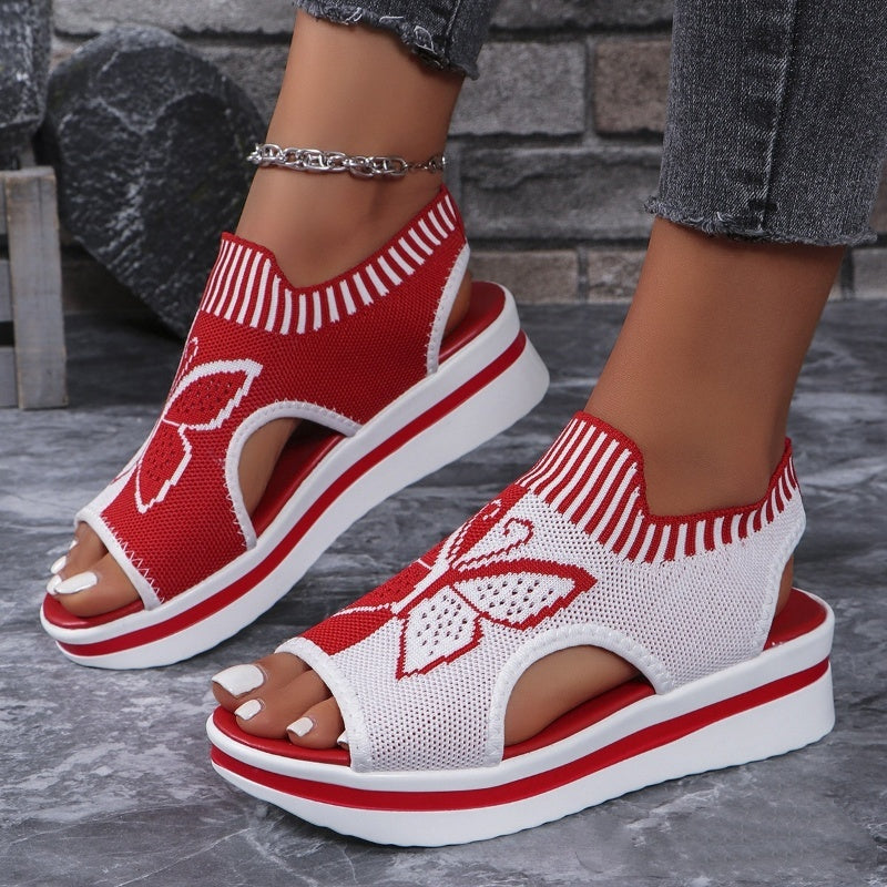 ⏰ 50 % RABATT – Nur für kurze Zeit 👡 Damen Plateau-Sandalen mit Offener Zehenpartie ☀️ Bequem, Luftig & Ideal für Alltag, Urlaub und Strand