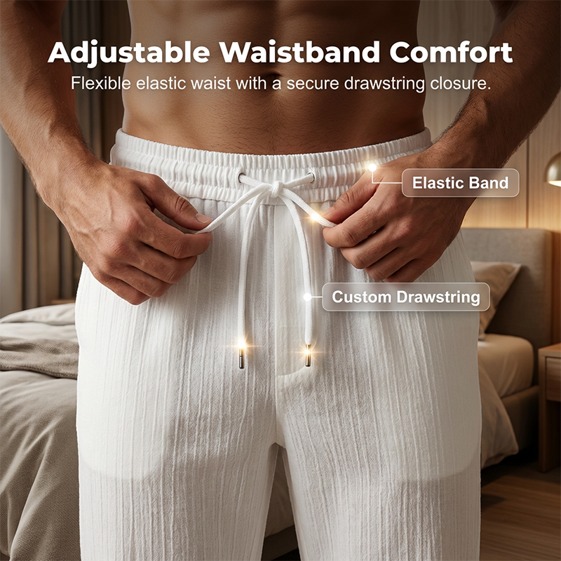 🏆LETZTER TAG DES SALE – 50 % RABATT🔥Strukturiertes 2-teiliges Hemd- und Hosen-Set für Herren
