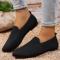 👡 Damen-Freizeitschuh – gestricktes Obermaterial, spitze Zehenpartie, flache Sohle, atmungsaktiv & bequem für den Sommer ☀️