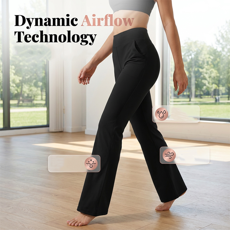 👖 50% RABATT! 🔥 Elastische Bootcut-Trainingshose für Damen – Schmeichelhafter Schnitt & uneingeschränkte Bewegungsfreiheit – Perfekt für Yoga, Fitness oder entspannte Tage zu Hause 🧘‍♀️💨