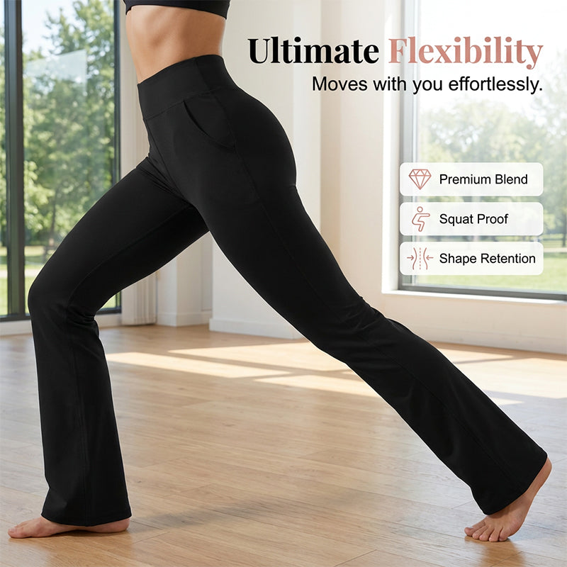 👖 50% RABATT! 🔥 Elastische Bootcut-Trainingshose für Damen – Schmeichelhafter Schnitt & uneingeschränkte Bewegungsfreiheit – Perfekt für Yoga, Fitness oder entspannte Tage zu Hause 🧘‍♀️💨