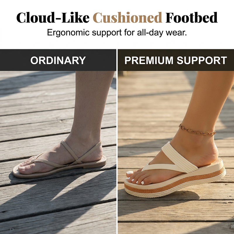 👡☀️ 50% RABATT! Damen-Plateau-Zehenstegsandalen mit gewebten Riemen – Bequem, luftig & perfekt für Strand, Alltag & Reisen ✨