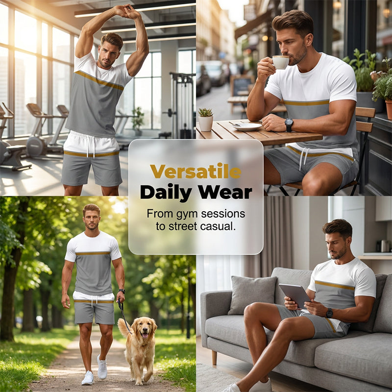 📢Mid-Season Sale: −50% nur für kurze Zeit⏰👕 Leichtes Freizeit-Outfit für Herren – schnelltrocknend, elastisch & bequem für Fitness, Laufen & Alltag 🏃‍♂️☀️