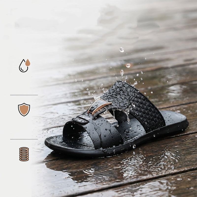 📢Mid-Season Sale: −50% nur für kurze Zeit⏰🩴 Herren-Freizeitsandalen mit flacher Sohle – bequem, leicht & ideal für Strand, Alltag & Haus ☀️