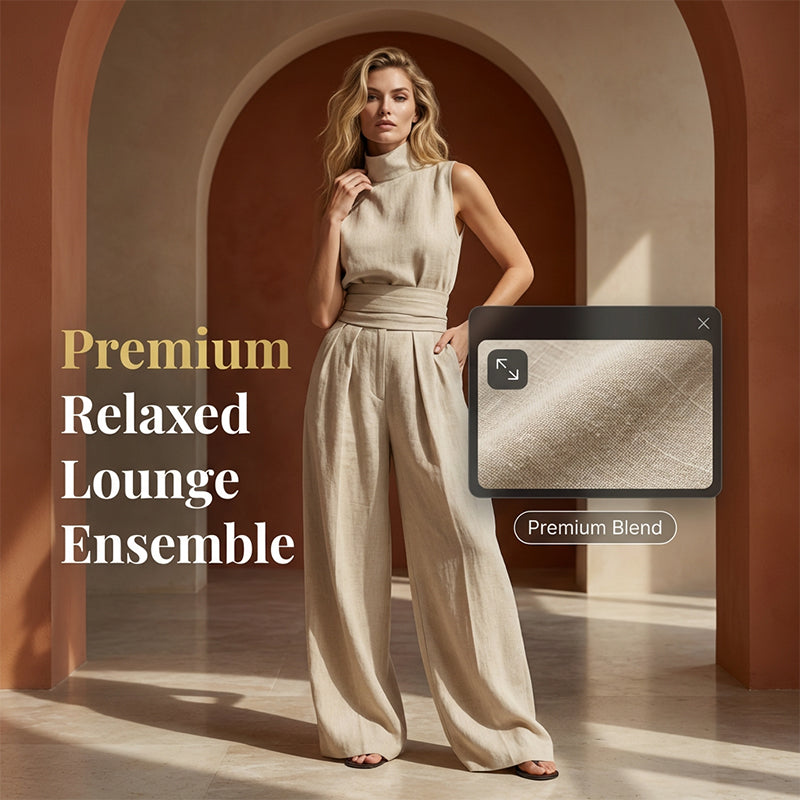 👗 2-teiliges Set für Damen – ärmelloses Top & weite Hose, minimalistisch, elegant & vielseitig für Alltag, Büro & besondere Anlässe 🌸