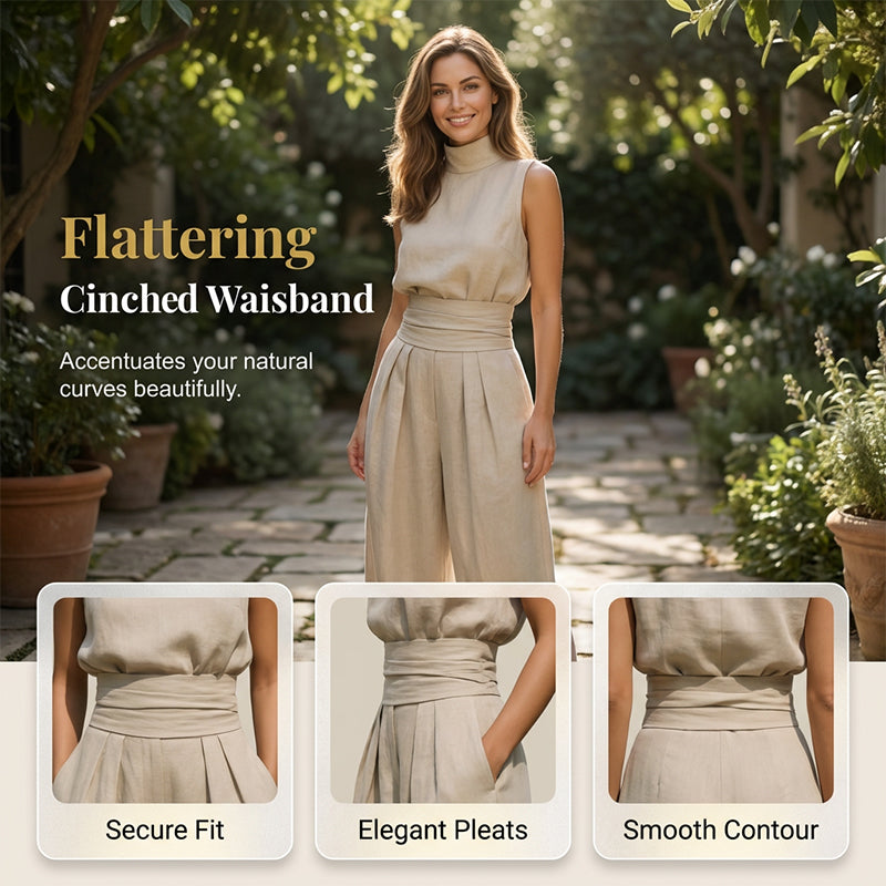 👗 2-teiliges Set für Damen – ärmelloses Top & weite Hose, minimalistisch, elegant & vielseitig für Alltag, Büro & besondere Anlässe 🌸