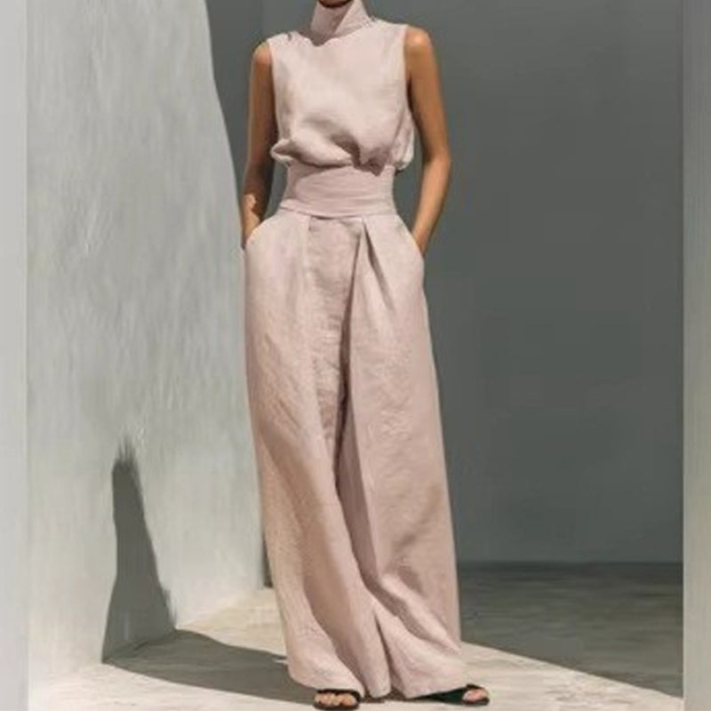 👗 2-teiliges Set für Damen – ärmelloses Top & weite Hose, minimalistisch, elegant & vielseitig für Alltag, Büro & besondere Anlässe 🌸