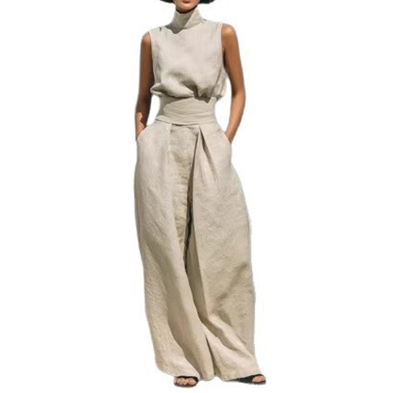 👗 2-teiliges Set für Damen – ärmelloses Top & weite Hose, minimalistisch, elegant & vielseitig für Alltag, Büro & besondere Anlässe 🌸