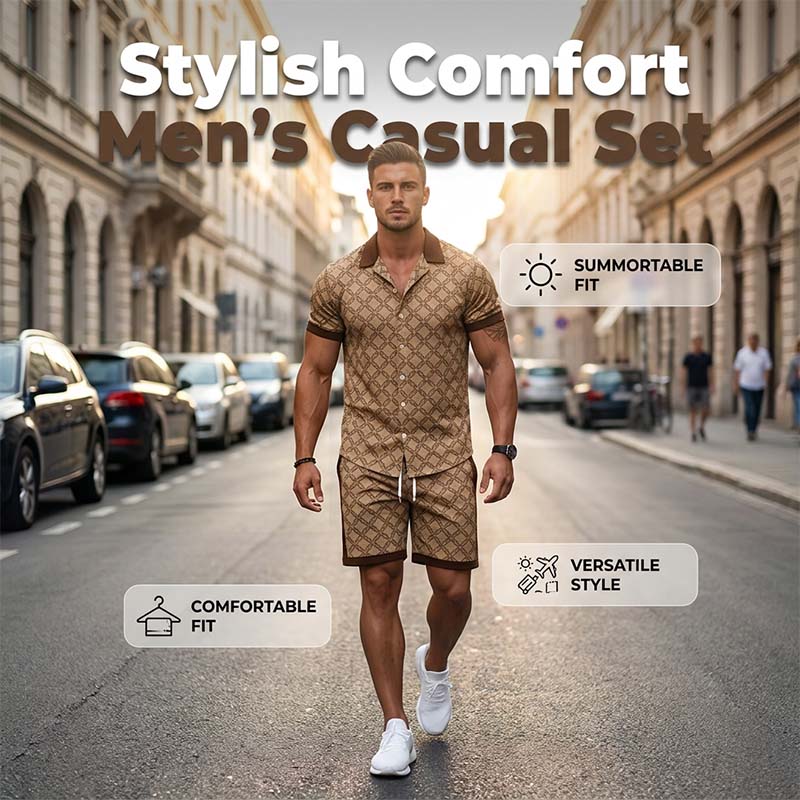 👔Understated Herren-Outfit im Old-Money-Stil – schlichte Eleganz, bequeme Passform, perfekt für stilvolle Freizeit & Reisen