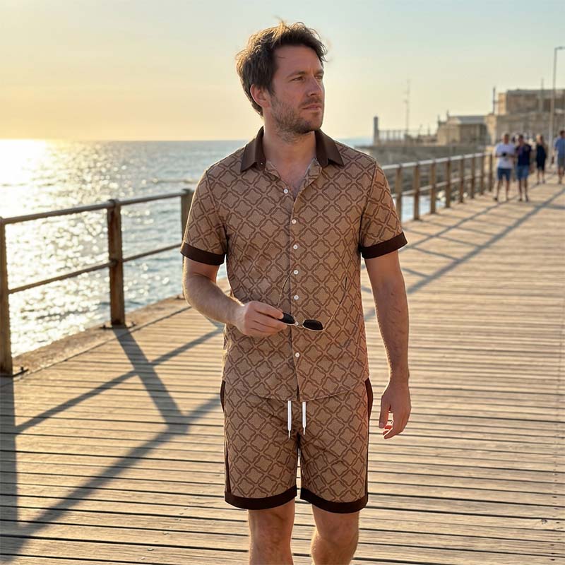 👔Understated Herren-Outfit im Old-Money-Stil – schlichte Eleganz, bequeme Passform, perfekt für stilvolle Freizeit & Reisen