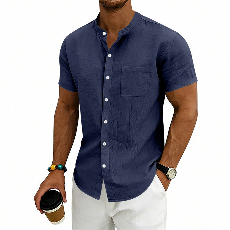 📢Mid-Season Sale: −50% nur für kurze Zeit⏰👕 Herren-Kurzarmhemd in lockerer Passform – einfarbig, atmungsaktiv & vielseitig für Alltag, Arbeit & Freizeit ☀️